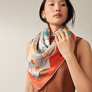 Mille et Un Lapins scarf 90 | Hermès Canada